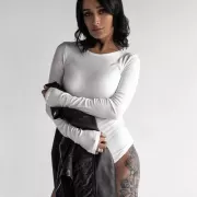 Nelda Lina photo 1, european, slim, black hair, 155 cm, 44 kg, Medium bust, Hong Kong